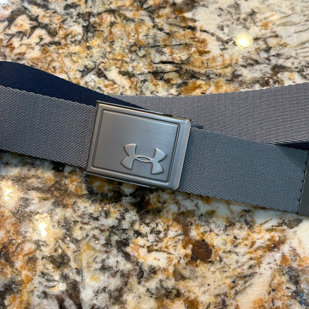 Under Armour Gray and Navy Belt